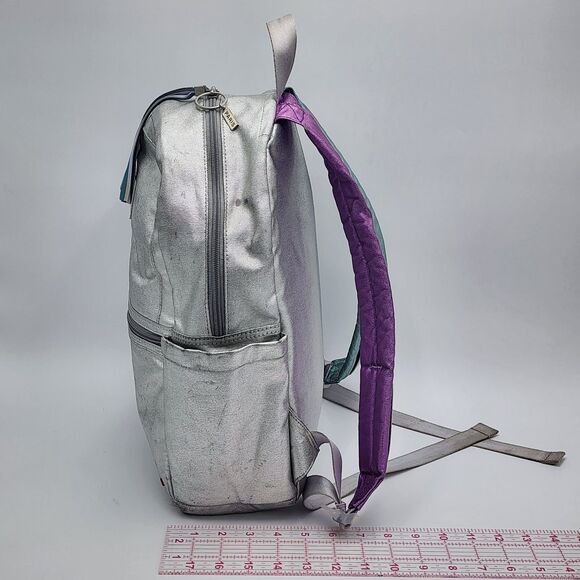 State Bags Kane Double Pocket Backpack Blue Metallic SOLD OUT - Picture 14 of 14